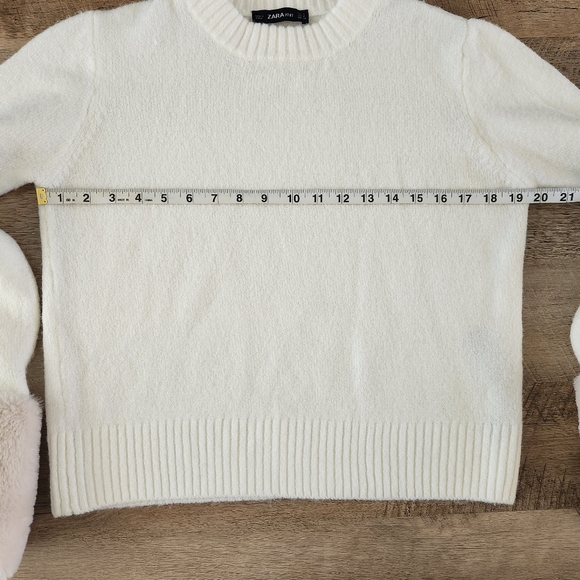 Zara Faux Fur Cuff Knit Sweater - Picture 11 of 13